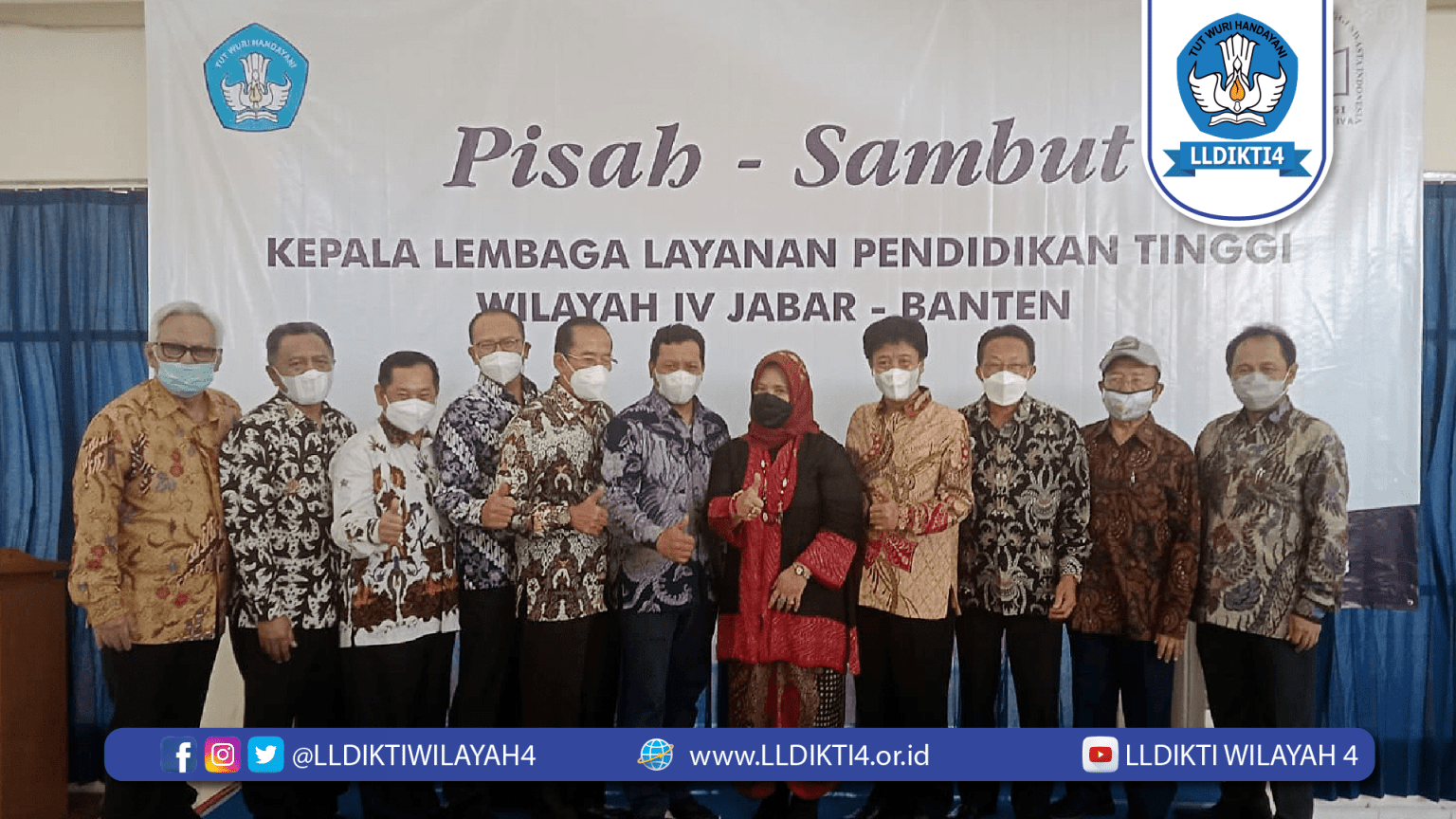 Pisah Sambut Kepala Lldikti Wilayah Iv Oleh Aptisi Wilayah Iv A Jawa Barat Lldikti Wilayah